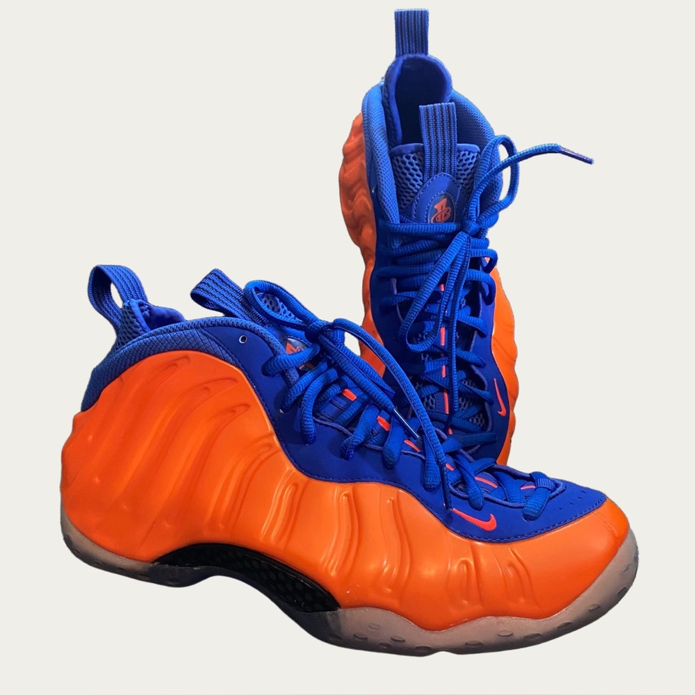 Nike Air Foamposite One Men’s Sneakers Blue and Orange - 10.5